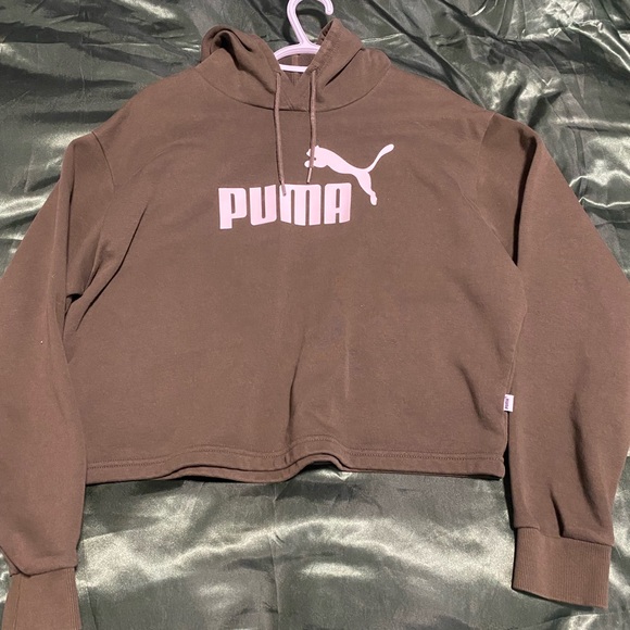 Forest green puma cropped sweater - Picture 1 of 3